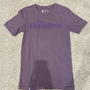 Dutch Bros Coffee “Enjoy Dutch Bros” purple tee